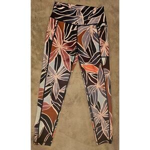 Sweaty Betty Super Sculpt Leggings 7/8th Length, 24 in Waist, Floral Sz M